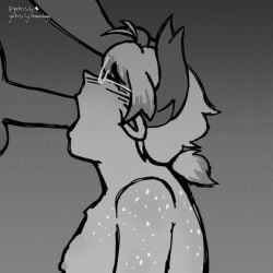 2d_animation animated black_and_white blowjob blowjob_only disembodied_penis face_fucking inphernal medkit_(phighting) monochrome oral oral_sex phighting self_upload small_breasts sucking sucking_dick sucking_penis tagme unknown_character unknown_male video
