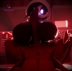 3d_(artwork) 3d_animation animal_mask animated armada_(artist) beak_mask big_breasts big_penis black_body black_hair black_skin blender_(artwork) blender_eevee_(artwork) breast_play breasts chair clothed clothing demon demon_humanoid digital_media_(artwork) duo female first_person_view foreskin furniture genitals hair hand_on_hip hellaverse helluva_boss hi_res humanoid imp indoor_sex inside long_penis lying male male/female mario_bros mask moxxie_(helluva_boss) nintendo nude nude_male on_back partially_clothed penis pov_titfuck purple_eyes red_body red_skin sex short_playtime shyguy sound sound_warning table tagme tail titjob vein veiny_penis video