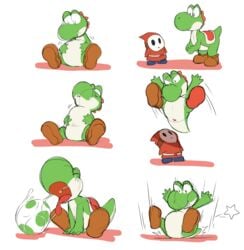 yoshi from mario (series) by manmosu marimo