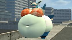 anthro anthro_only bbw big_ass big_breasts breasts bubble_butt cleavage eeveelution female female_anthro female_only female_pokemon furry furry_female furry_only glaceon hailey_beaumont huge_ass huge_breasts kingofthekabuto morbidly_obese obese obese_anthro obese_female overweight overweight_anthro overweight_female pokemon pokemon_(species) queenofthekabuto solo solo_anthro solo_female solo_furry tagme thick_thighs wide_hips