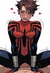1girls ai_generated female male marvel mayday_parker spider-girl spider-man_(series) superhero superheroine tagme