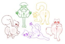 alternate_universe animal_genitalia animal_penis bestiality domestic_cat dream_sans felid feline feline_genitalia feline_penis felis female feral genitals group killer_sans male mammal nightmare_sans penile_spines penis sans_(dreamtale) sans_(errortale) sans_(horrortale) sans_(undertale) undertale undertale_(series) wouldn't_mind