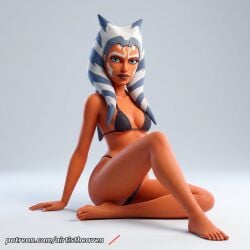 ahsoka_tano ai_generated airtist alien alien/human alien_girl alien_humanoid athletic bikini bikini_bottom bikini_top bra clone_wars close-up close_up closeup female female_only fit high_resolution highres orange_body panties patreon solo star_wars star_wars:_the_clone_wars tagme thong togruta underwear