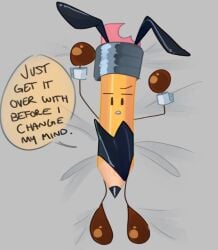 battle_for_dream_island battle_for_dream_island_again bfb bfdi bfdia bunny_ears bunnysuit object_shows pencil_(bfdi) pussy the_power_of_two tpot