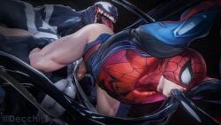 2boys 3d alien alien_boy anilingus athletic athletic_male big_ass big_penis bottomless bottomless_male decchi_t erect_while_penetrated erection gay gay_sex held_by_tentacles huge_cock larger_male long_tongue male male/male male_only mask masked_male monster_boy muscular muscular_male oral oral_sex partially_clothed partially_clothed_male penis_out peter_parker rimming rimming_male sharp_teeth size_difference smaller_male spider-man spider-man_(marvel_rivals) superhero_costume tendrils tentacle tentacle_in_mouth tentacles teratophilia tongue_in_anus venom_(marvel) venom_(marvel_rivals) xenophilia yaoi