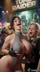 3d ai_assisted ai_generated animated ass big_breasts bimbo bisexual breasts brown_eyes brown_hair bubble_butt busty caressing caressing_breasts celebrity cleavage cleavage_cutout convention convention_room earrings erect_nipples eyeliner fans fanservice female female_focus fingerless_gloves french_kiss front_view grope groping groping_breasts groping_from_behind hoop_earrings hourglass_figure jiggle jiggling_ass jiggling_breasts kissing lara_croft large_breasts leotard lipstick long_fingernails long_hair longer_than_one_minute male mascara metal_01 nail_polish necklace nipple_bulge open_mouth ponytail public public_exposure public_indecency rear_view selfie sexually_suggestive straight suggestive suggestive_gesture suggestive_look suggestive_pose tagme tattoo thong thong_leotard tomb_raider tongue tongue_out touching_ass touching_breast video vulgar wide_hips yuri