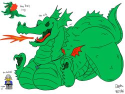 1boy 1boy1girl 1girls dragon dragon_girl dragon_horns dragon_tail dragoness fire giantess larger_female lego lego_anatomy lego_dragon_(6129c03) lego_minifigure tagme tagme_(artist) tiny wife