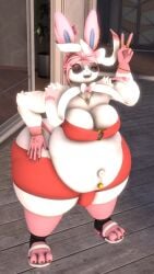 bbm big_ass big_breasts breasts bubble_butt busty_boy cleavage eeveelution furry huge_ass huge_breasts kingofthekabuto overweight pokemon pokemon_(species) queenofthekabuto sam_(queenofthekabuto) sylveon tagme thick_thighs wide_hips