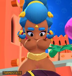 3d accurate_art_style animated blender blender_eevee brawl_stars desert edgar_(brawl_stars) sex shelly_(brawl_stars) shelly_dancer_(brawl_stars) sound supercell tagme twrmostat0835 video