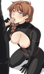 ai_generated blowjob candice_(unordinary) ceremon_vaughan cum cum_in_mouth edited_ai fellatio handjob oral oral_sex self_upload unordinary webtoon webtoon_waifu