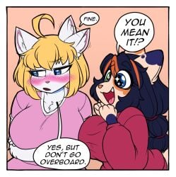 big_breasts breasts character_request cleavage female furry huge_breasts kurimi_(lunarspy) lunarspy tagme thick_thighs wide_hips