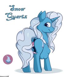 2018 anus belly dracony dragon equine female feral fidget_tail hair horn horse hybrid mammal mane my_little_pony nude pony predator/prey pussy rubiont-47 same_size size_difference snow_quartz unbirthing unicorn