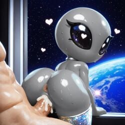 ai_generated alien classic_alien creampie grey_alien hearts roswell_grey size_difference