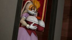 1girls 3d 3d_animation animated big_breasts breast_focus breasts clothed clothed_female female female_only horny horny_female ironhawk open_mouth solo solo_female sonic_(series) tagme upper_body vanilla_the_rabbit video