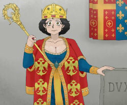 albania albanian big_breasts boobs breasts digital_art eagleartist historical history queen