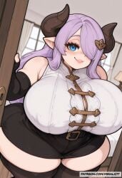 4k ai_generated big_ass big_breasts big_butt big_thighs big_tits blue_hair butt curvy curvy_body curvy_female curvy_hips goat goat_girl goat_horns granblue_fantasy high_resolution hips huge_ass huge_breasts huge_butt huge_thighs hyper hyper_ass hyper_butt hyper_thighs large_ass large_breasts large_butt large_thighs large_tits lips lipstick long_hair miralicit narmaya_(granblue_fantasy) naughty naughty_face purple_hair sexy sexy_body sexy_female sexy_pose shortstack thick_ass thick_breasts thick_butt thick_hips thick_legs thick_thighs thick_tits young younger_female