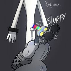 ass back_view bara blowjob dancingshadow5 dilf dilf_bottom gun gunshow_(smg4_ship) mr._puzzles mr._wpnz robot smg4 twink twink_top