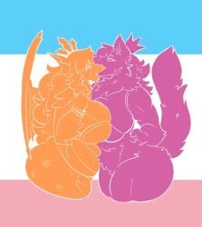 big_breasts bikini breasts cleavage female furry huge_breasts mexifurfoof tagme thick_thighs wide_hips yuri