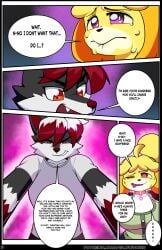 animal_crossing artifact_the_fox big_breasts biting_lip black_fur black_nose blonde_hair brainwashed brainwashing canine collar collar_tag comic corrupted corruption dialogue dog dog_girl dominant_male dress_shirt drooling evil_face evil_grin evil_look eyelashes femsub first_person_view fox fox_boy frown glowhorn glowing glowing_collar green_shirt hair_tie highlights_(coloring) hypnosis hypnotized isabelle_(animal_crossing) looking_at_viewer looking_pleasured magic maledom mind_alteration mind_control nervous nervous_look nervous_sweat nintendo open_mouth orange_eyes pink_eyes ponytail red_fur red_hair scared sharp_teeth shortstack simple_background size_difference smile smirk smirking_at_another smug smug_face smug_grin speech_bubble squint submissive_female sweat sweatdrop t-shirt talking_to_another tan_fur tied_hair white_fur white_hair white_shirt yellow_fur