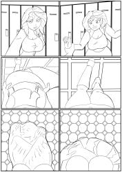 equestria_girls line_art lineart montblack oral_vore sunset_shimmer tagme unwilling_prey unwilling_vore vore