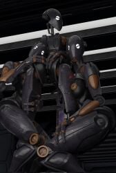 2026 3d 3d_(artwork) 3d_render 3girls battle_droid red_eyes robot robot_girl robot_joints soundpunk501 star_wars thick_thighs