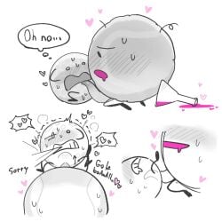 1girls 1male 2d armless battle_for_dream_island bfdi dialogue female golf_ball_(bfdi) object_show object_shows penetration size_difference tengolf tennis_ball_(bfdi)