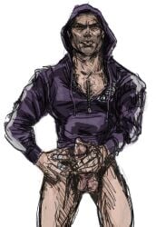 1boy 4chan_anon angel_de_lamuerte anonymous_artist beard beard_stubble cum cumming gay hood_up hoodie hoodie_only jacking_off latino_male male male_focus male_only masturbating masturbation masturbation_only saints_row saints_row_the_third sketch solo_focus solo_male unknown_artist unzipped unzipped_hoodie