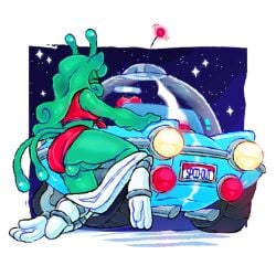 alien alien_girl alien_humanoid animate_inanimate antennae blue_car car_fucking car_sex cat_ears catgirl clothes_around_ankles diphallism dire_aircraft dire_vehicle eyes_closed green_body humping humping_object inanimate_animate inanimate_object leg_up living_object living_vehicle mechanophilia mechaphilia objectophilia objectum original_artwork original_character red_bra red_underwear retro rubbing rubbing_penis sci-fi self_upload simple_background slime_girl spacecraft spaceship tail trans_woman transgender transgender_woman two_tails ufo underwear_aside vehicle vehicle_focus vehicle_sex