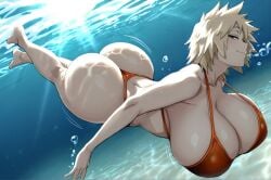 ai_generated big big_ass big_breasts boku_no_hero_academia curvy huge_ass huge_breasts kyuro69 mitsuki_bakugou my my_hero_academia