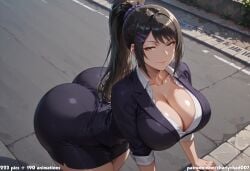 ai_generated ass_bigger_than_head big_ass big_breasts big_butt chabashira_sae charlychad007 classroom_of_the_elite curvaceous curvy curvy_figure hourglass_figure large_ass massive_ass thick thick_ass thick_hips thick_legs thick_thighs thighs voluptuous voluptuous_female wide_hips