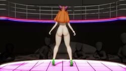 big_breasts big_butt bow dancing female green_eyes mmd orange_hair penny_polendina robot robot_girl rwby tagme video