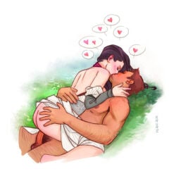 1boy 1boy1girl 1girl 1girl1boy 1girls alistair_theirin bethany_hawke dragon_age dragon_age_2 dragon_age_origins girl_on_top hairy_male hearts_around_head kauriart kissing kissing_during_sex kissing_while_penetrated vagina vaginal vaginal_sex