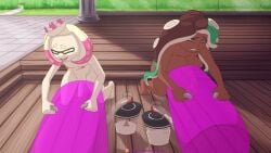 2futas futa_only futanari marina_(splatoon) milking_cum off_the_hook_(splatoon) onahole pearl_(splatoon) silverfishnsfw splatoon splatoon_(series) splatoon_2