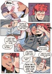 black_nails blush blushing blushing_male bulge bulge_through_clothing circumcised circumcised_penis comic covering_mouth cum cum_shot cum_spurt cum_string cumming cumming_on_self dreaming_about_sex ejaculating ejaculation erect erect_penis erection eyes_closed gay gay_blowjob gay_male gay_oral gay_sex good_boy grabbing_penis hand_on_penis imagining lick licking licking_dick licking_penis male_only masturbating masturbating_through_clothes masturbation masturbation_through_clothing mint_(spicy_mints) moan moaning moaning_male oral oral_penetration oral_sex penis_in_hand precum precum_bubble precum_drip precum_on_penis precum_string red_hair rubbing_bulge saliva_on_dick saliva_on_penis shuddering solo solo_male spicy_mints steaming steamy steamy_breath sucking_penis tsurai_(spicy_mints) webcomic webcomic_character webtoon whispering_in_ear whispering_into_ear