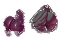 alien ass ass_ripple backsack balls beri_(sqoon) huge_ass male puwa sqoon thick_thighs wide_hips