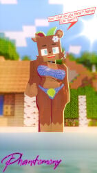 bia_prowell_(slipperyt) bikini bikini_bottom bikini_top boobs medium_breasts minecraft phantomony thighs