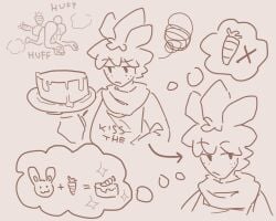 2anthro 2boys anthro/anthro apron arrow_(symbol) balloon_ears blushcrunch_studio breath_cloud bunny bunny_tail carrot comic comic_page cross dandy's_world dandys_world food for_a_head freckles freckles_on_face funny_bunny_looey gay huffing leaf_hair looey_(dandy's_world) male/male no_color object_head paws pumpkinocd roblox scarf sprout_(dandy's_world) thought_bubble toon_(dandy's_world) video_games x yaoi