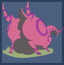 arthropod ass balls big_balls big_butt covertcanine feral huge_balls hyper hyper_balls male male_only myriapod nintendo pokémon_(species) pokemon presenting scolipede solo video_games