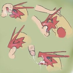 1boy ambiguous_gender anthro avian beak blaziken blush cum cum_in_mouth cum_in_throat cum_inside cum_on_face cum_on_tongue cumshot deep_throat disembodied_penis duo ejaculation facial fellatio female half-closed_eyes hand_on_head heavy_breathing human interspecies large_penis male male_human/female_anthro male_human/female_pokemon mammal nintendo oral oral_sex orgasm penis penis_on_face pokemon pokemon_(species) pokemon_rse punkinillus saliva side_view snot solo_focus source_request tears testicles throat_bulge tongue veins veiny_penis video_games