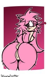 ass breasts emzberry pink_hair smug smug_face sonic_(series) sonic_oc sonic_the_hedgehog sonic_the_hedgehog_(comics) sonic_the_hedgehog_(series) streamer virtual_youtuber vtuber youtuber