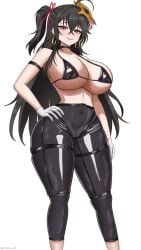 1girl azur_lane black_hair breasts long_hair solo solo_female taihou_(azur_lane)