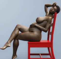 1girls 2018 3d belly big_belly black_hair breasts dark-skinned_female dark_skin female nipples nude pregnant short_hair solo tagme_(artist)