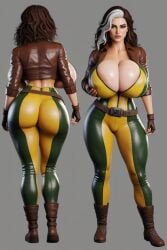 1girls 3d ai_generated big_ass big_breasts bimbo blonde_hair breasts brown_eyes bubble_butt marvel_rivals rogue_(marvel_rivals) rogue_(x-men) supermodel