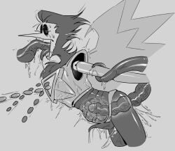 anal_sex deltarune oral_sex oviposition spamton_g_spamton spamton_neo tentacle_penis tentacle_sex undertale_(series)