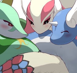 3girls anthro canine dragon dragonair feral furry giantess lucario macro milotic pokemon pokemon_(species) pokemon_bw pokemon_dppt pokemon_rgby scalie serperior size_difference snake soryuu tail tail_wrap ソリュウ