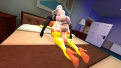 2futas 3d anal ass bed bedroom boots brown_hair crossover doggy_style elbow_gloves futa_on_futa futa_only futanari gloves high_heels indoors intersex lying mario_(series) multiple_futa nier:_automata nintendo on_stomach penis princess_daisy rebelman self_upload source_filmmaker square_enix stockings tagme testicles thighhighs white_hair yorha_2b