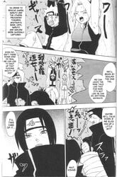 akatsuki akatsuki_(naruto) bondage comic deidara dialogue doujinshi english_text female hoshigaki_kisame human koala_machine kuroageha male monochrome naruto naruto_shippuden ninja rape rope sakura_haruno sasori sex text uchiha_itachi uzumaki_naruto