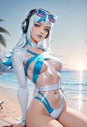 luna snow from marvel by naughty neurals