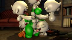boo (mario) from mario (series) by logdoesrenders