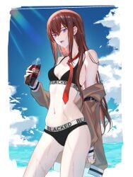 makise kurisu from blacked